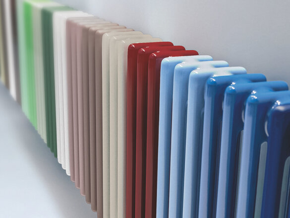 Photograph Zehnder Charleston Decorative radiator Angled view