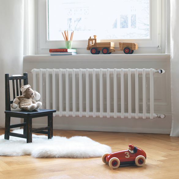 Rendering Zehnder Charleston Clinic Decorative radiator Front view