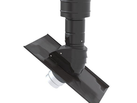 Cut-Out Zehnder ComfoEdge roof terminal Comfortable indoor ventilation Angled view