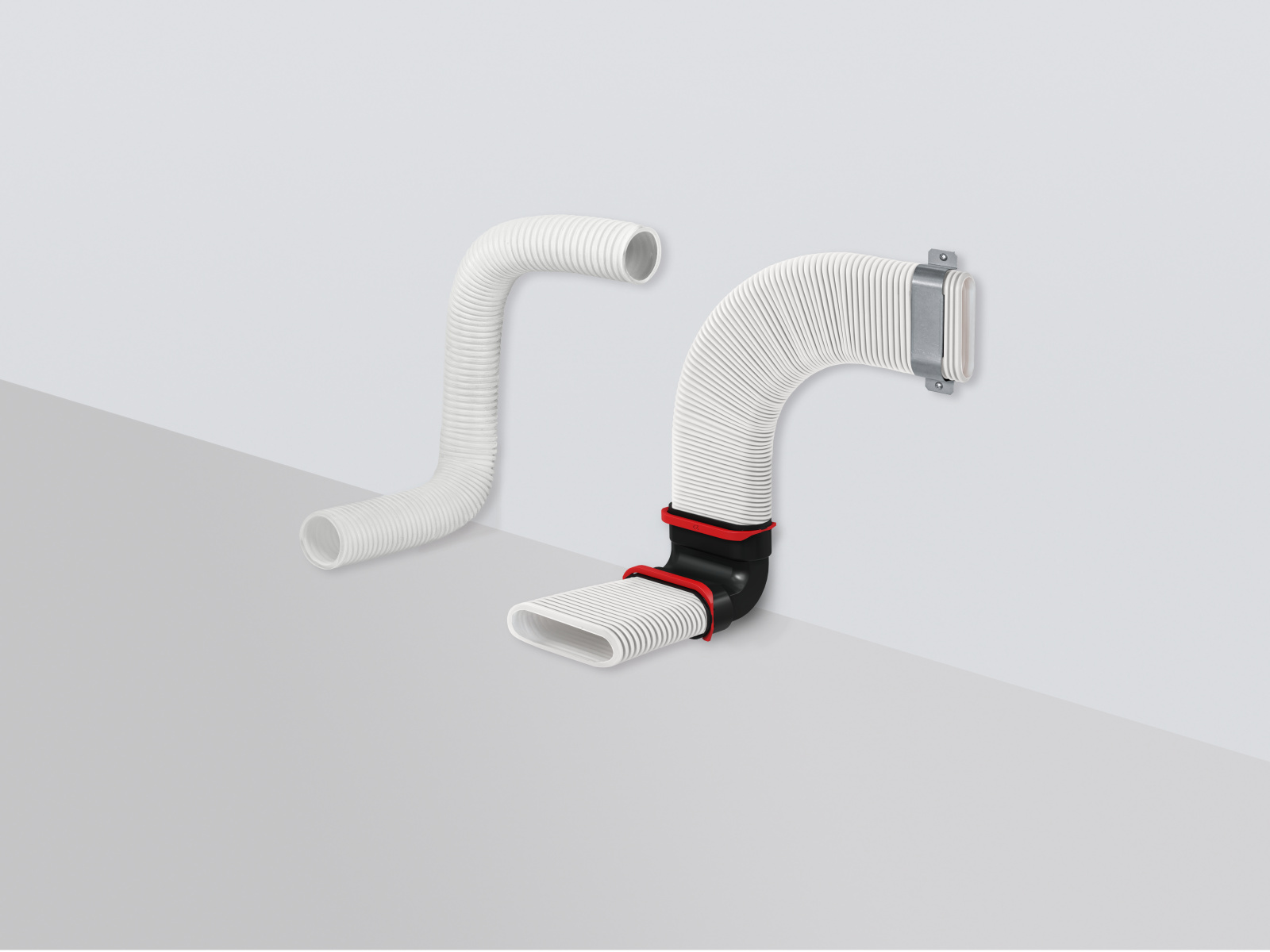 Rendering ComfoTube DN160 Comfortable indoor ventilation 3D view