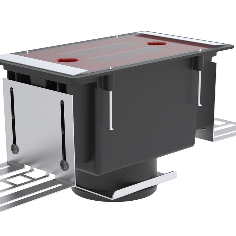 Rendering Zehnder ComfoCase CLD-P Comfortable indoor ventilation Angled view