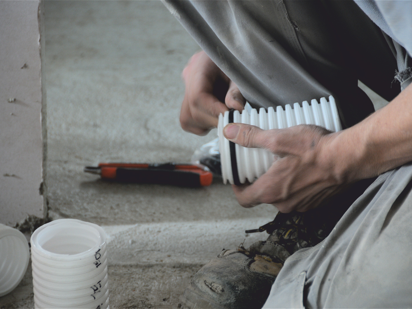 Luchtverdeelsysteem, bouwplaats, op maat maken, ComfoFresh Reference ComfoTube DN160 Comfortable indoor ventilation Side view
