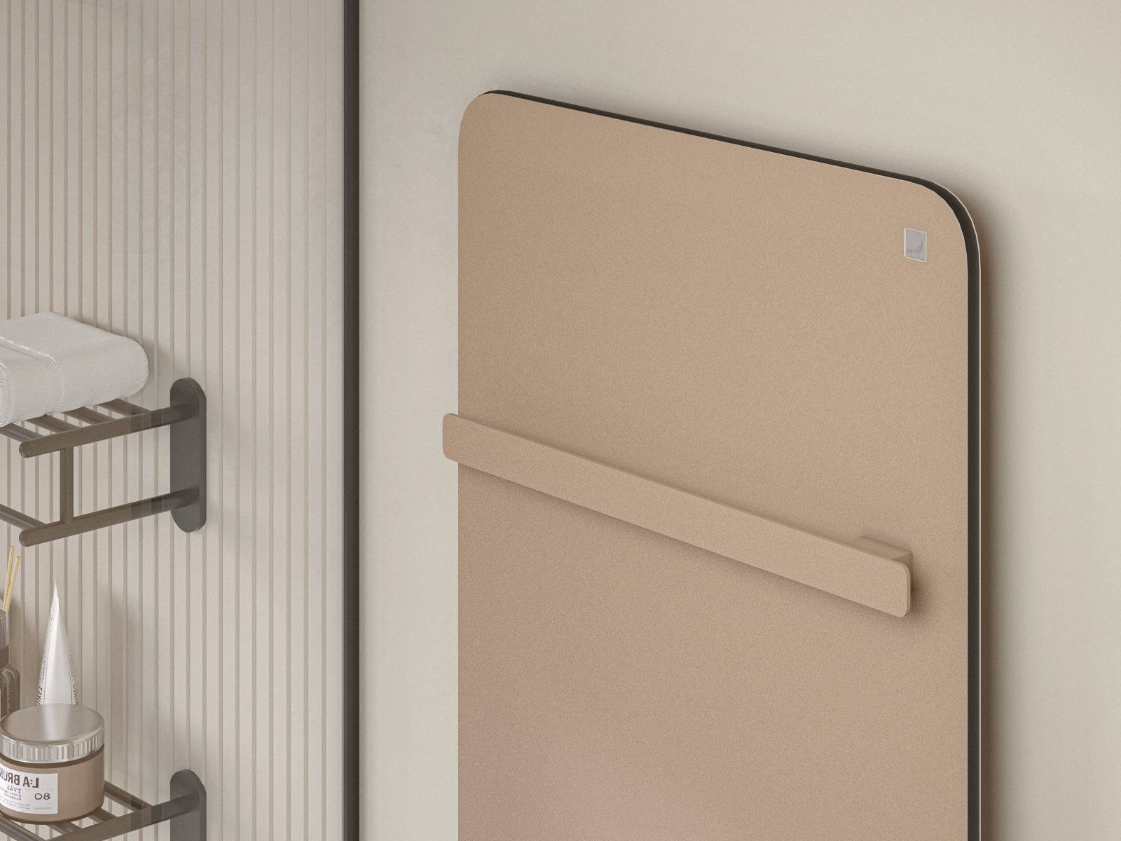 Zehnder_RAD_VitaloBar_190-060_Coloured-Bar_BeigeQuartz_milieu_closeup Rendering Decorative radiator