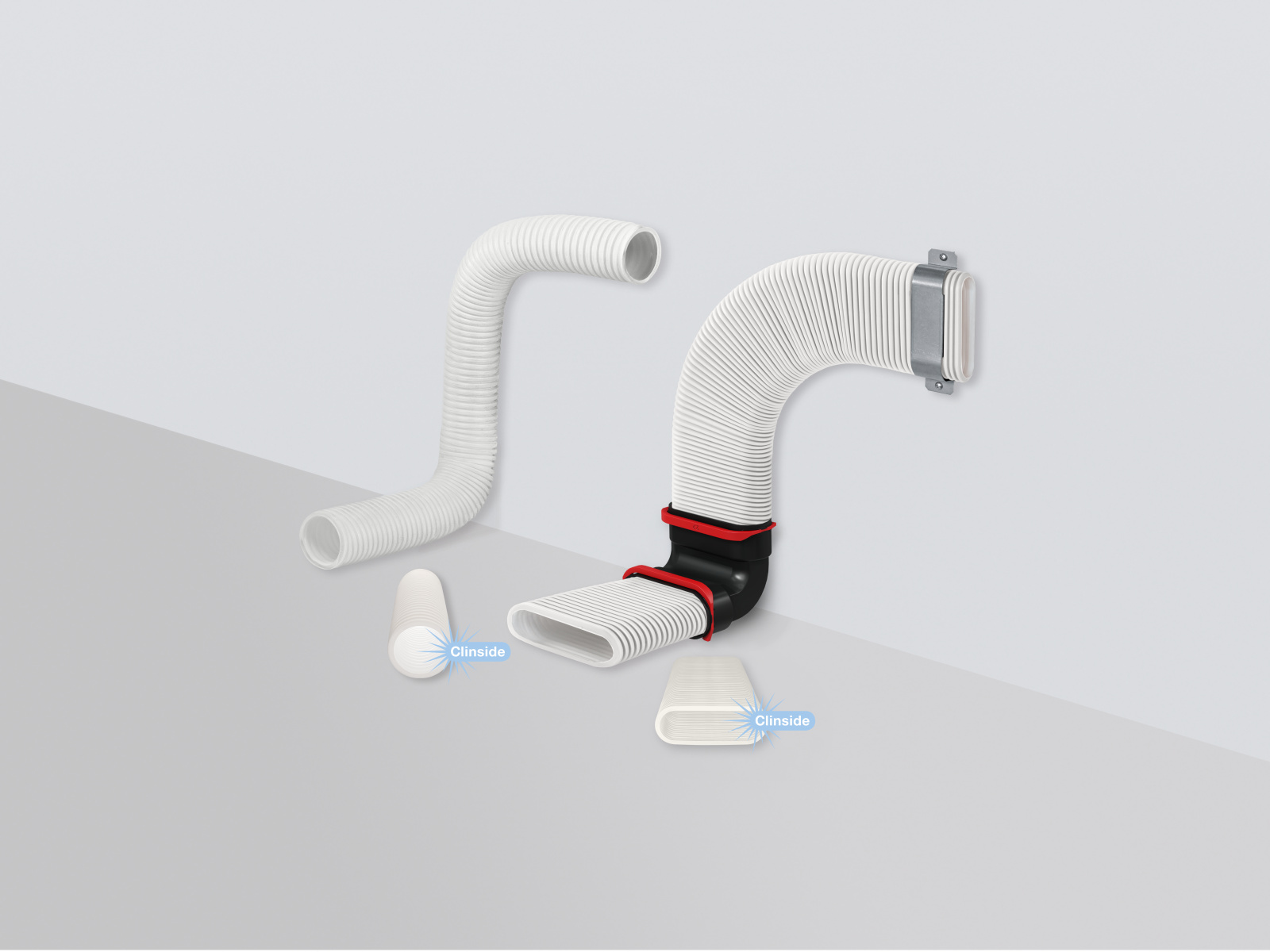 Rendering ComfoTube DN160 Comfortable indoor ventilation 3D view