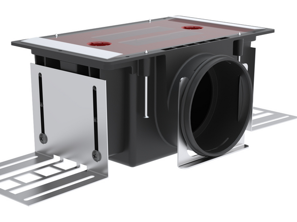 Rendering Zehnder ComfoCase CLD-P Comfortable indoor ventilation Angled view