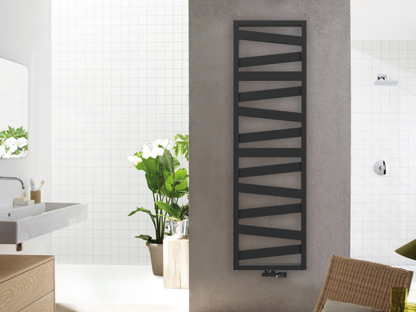 Rendering Zehnder Ribbon Decorative radiator Front view