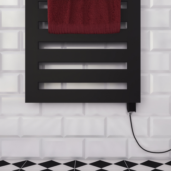 Rendering Zehnder Metropolitan Bar Decorative radiator Front view