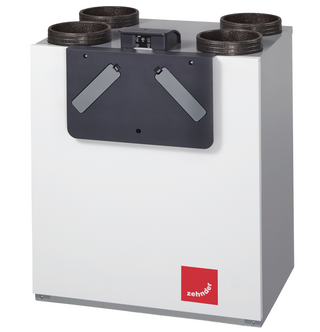 Comfoair _E_nieuw_logo Cut-Out Comfortable indoor ventilation Angled view