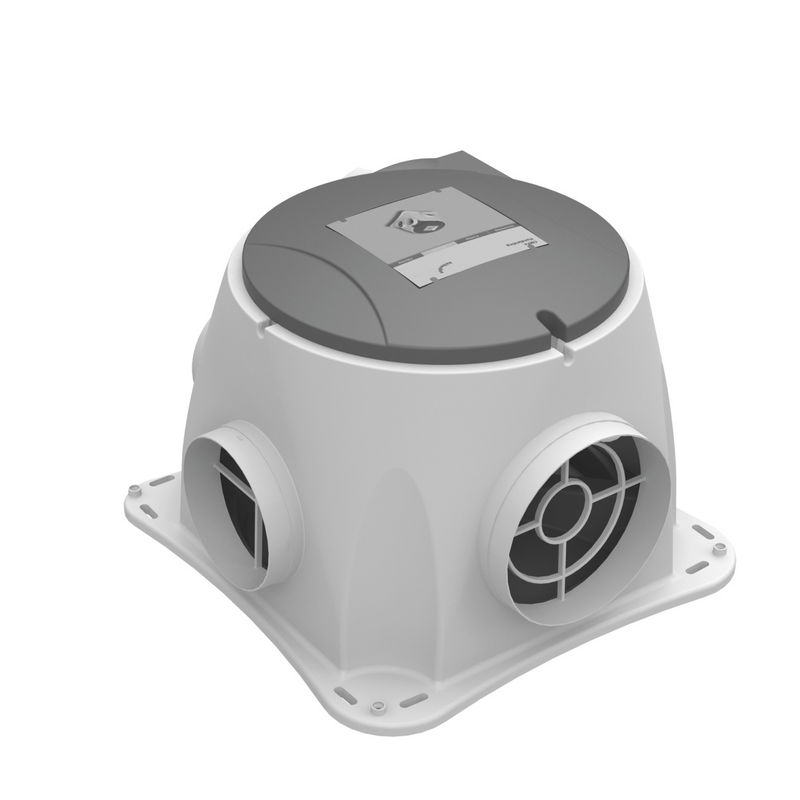 Cut-Out Zehnder CMF 14T Comfortable indoor ventilation Angled view