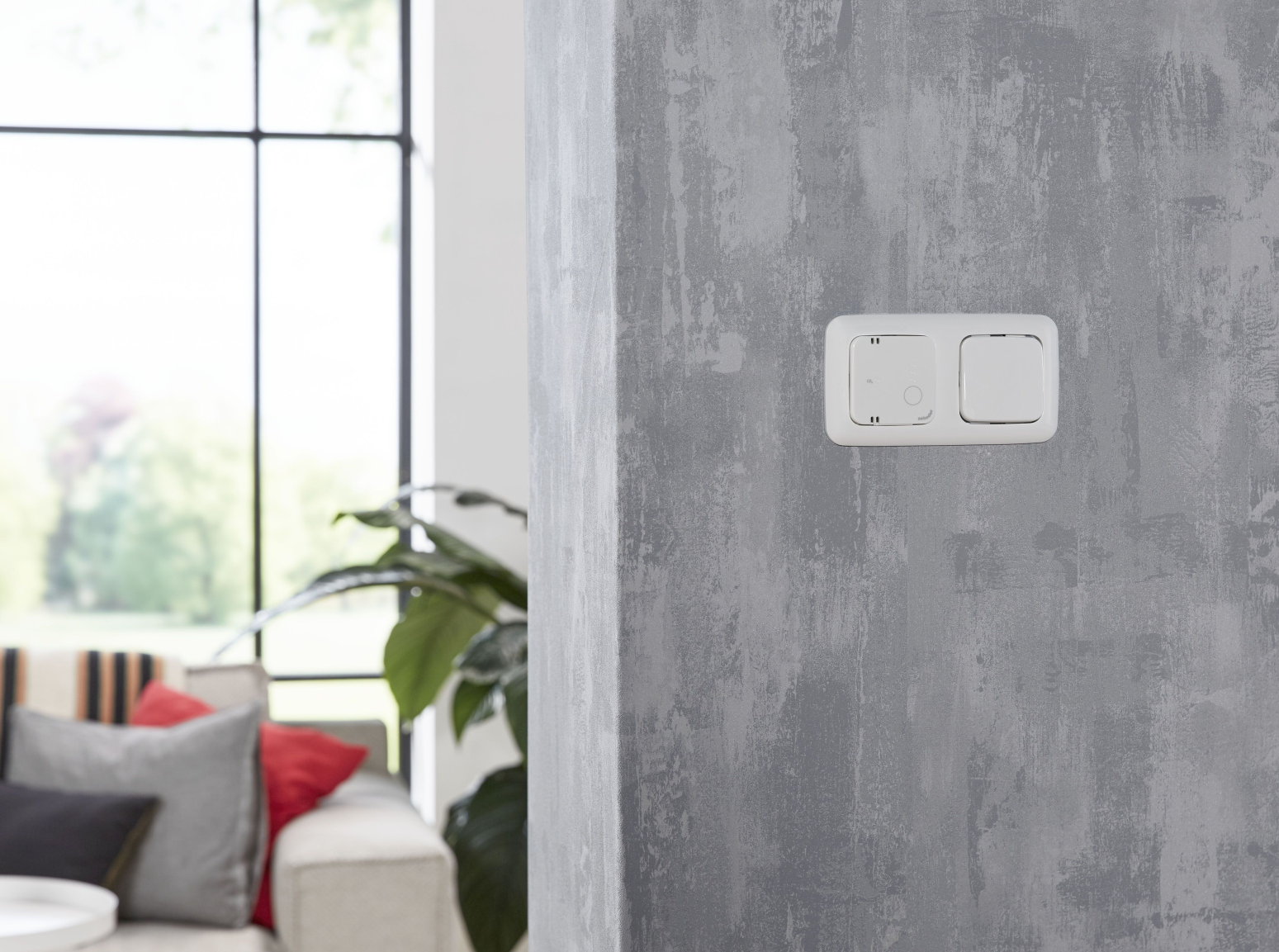 Zehnder_CSY_CO2_Sensor_1 Rendering Zehnder CO2 Sensor RF Comfortable indoor ventilation Front view