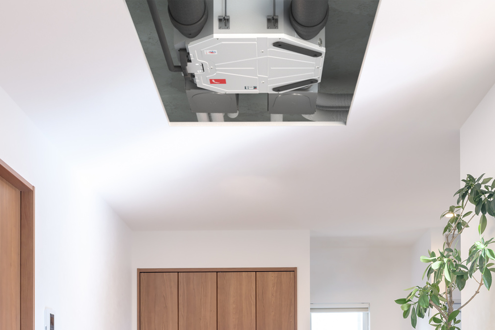 Zehnder-CSY-ComfoAirFlex_milieu_Hallway2 Stock Content Zehnder ComfoAir Flex 250 Comfortable indoor ventilation Front view