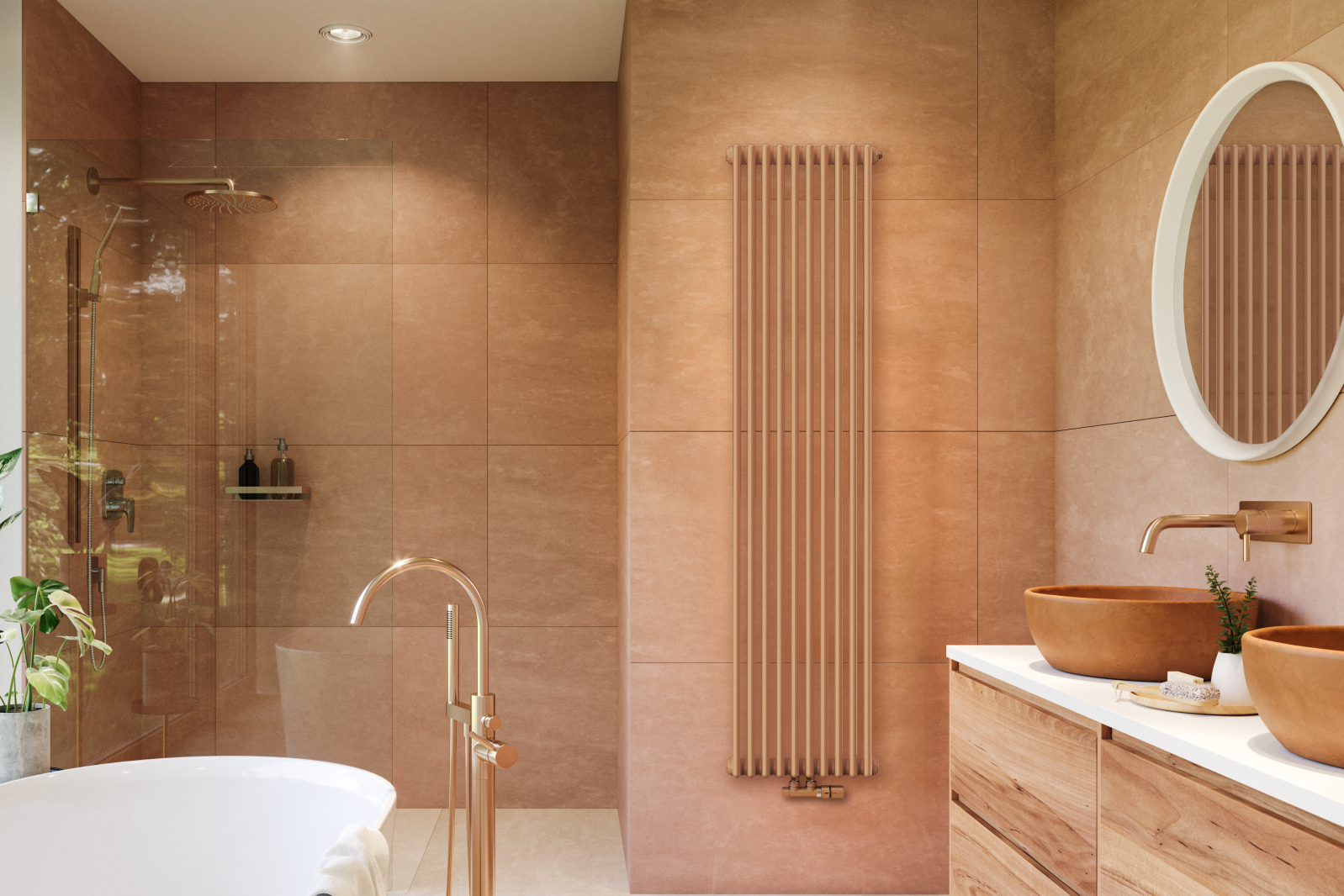 Zehnder_RAD_Charleston_milieu-bathroom_Valve-Typ-T-RGB Rendering Zehnder Charleston Decorative radiator