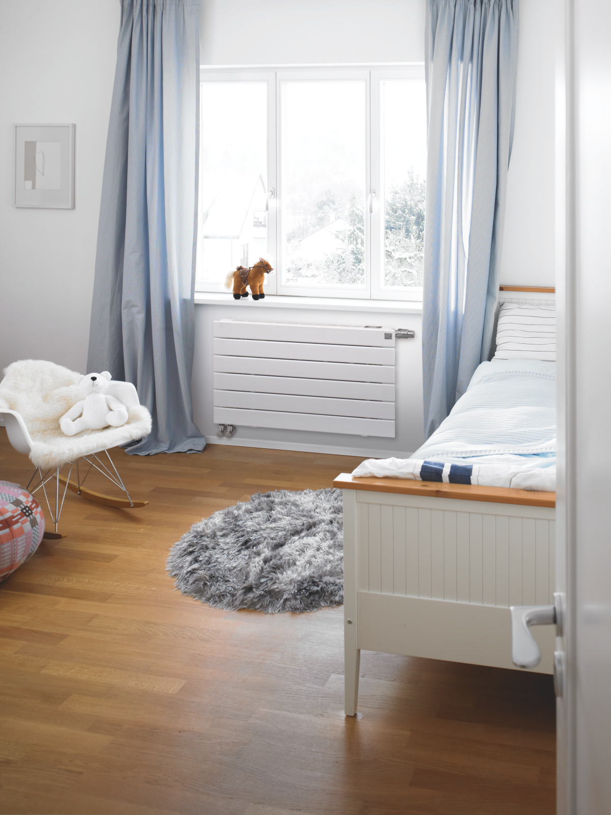 Zehnder_RAD_Nova-Neo-HY_sleeping room Rendering Zehnder Nova Neo Decorative radiator