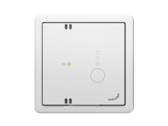 Cut-Out Zehnder CO2 Sensor RF Comfortable indoor ventilation Front view