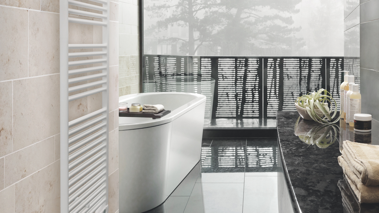 Rendering Zehnder Aura Decorative radiator Front view