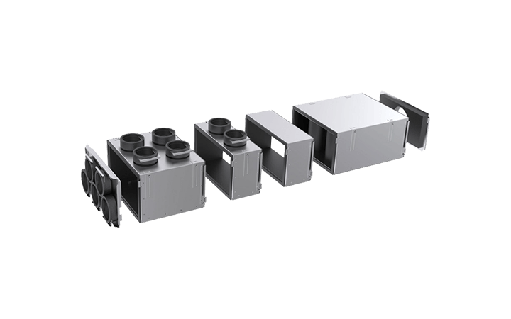 [Translate to Francais:] Onderdeel van ThermalShield met geisoleerde luchtkanalen